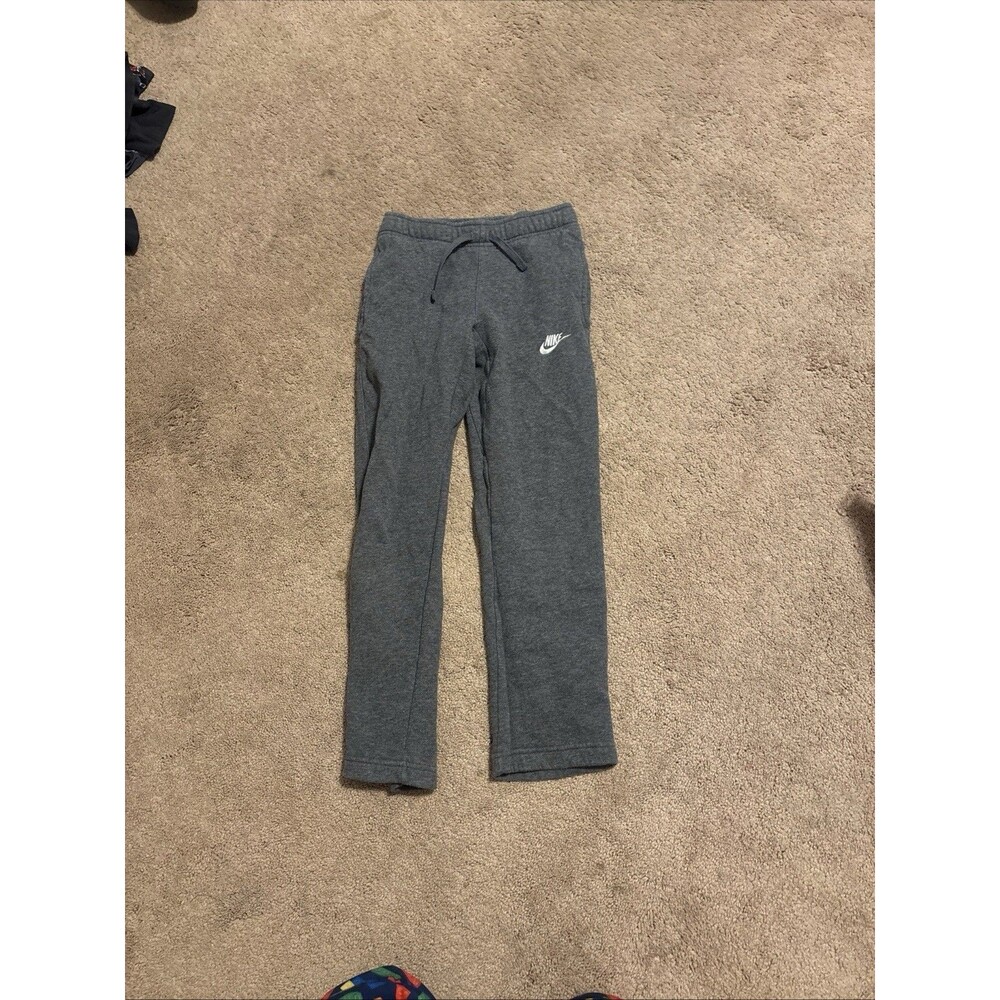 Nike Sweatpants Mens Small Gray Fleece Joggers Comfort Athletic Lounge Pants